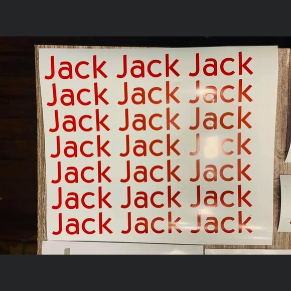 Vinyl name sheets - Picture 2 of 2